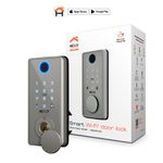 Cerradura Electrónica Inteligente Wi-Fi con Huella de Acero Inoxidable