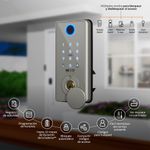 Cerradura Electrónica Inteligente Wi-Fi con Huella de Acero Inoxidable