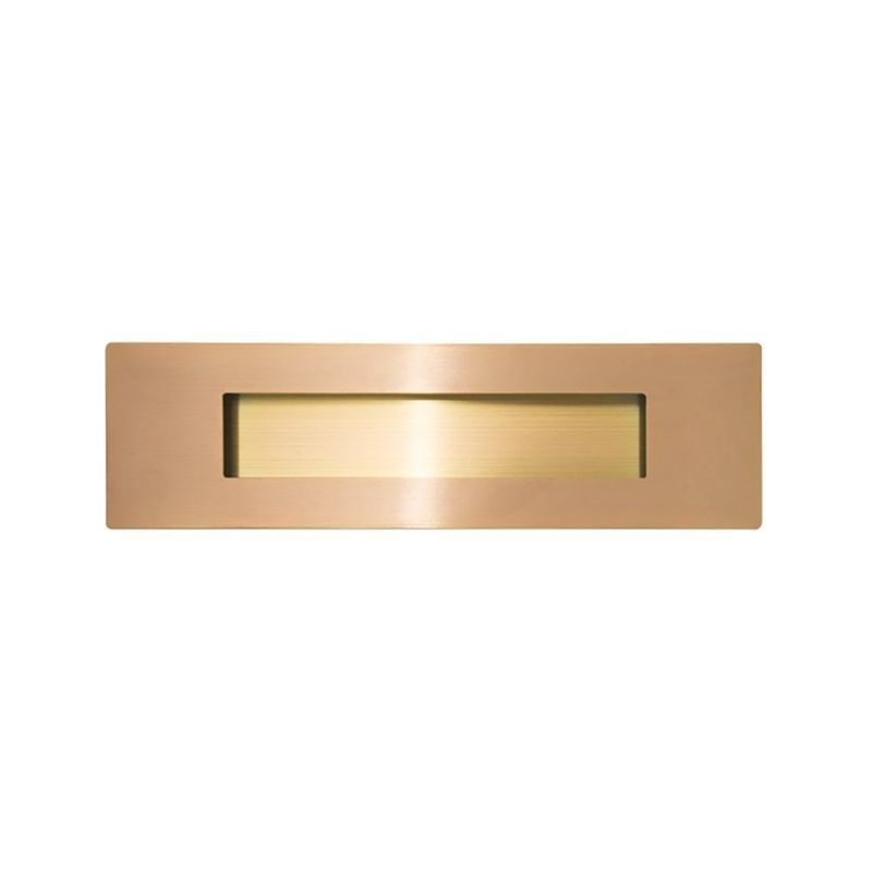 Halador de Embutir de Acero Inoxidable 304 para Muebles 200 mm Color Cobre