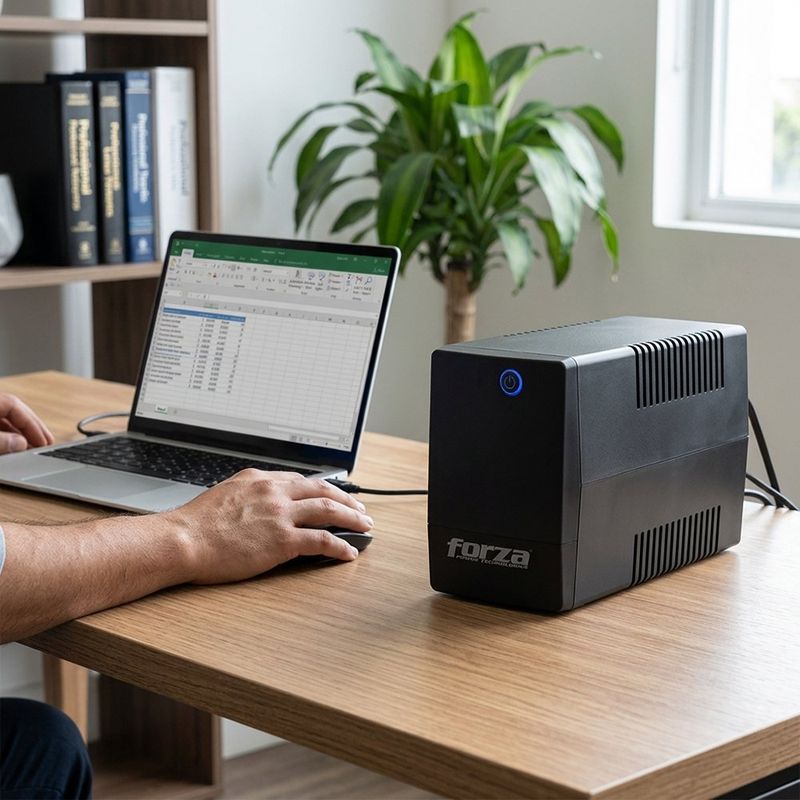 UPS Interactivo con 6 Salidas y Protección Nivel 5 Negro 1000VA 500W