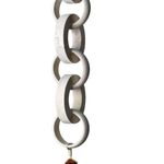 Cadena Decorativa con Borla 64 cm Color Blanco