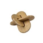 Nudo Decorativo de Madera 16 cm Escultórico Color Natural