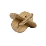Nudo Decorativo de Madera 16 cm Escultórico Color Natural