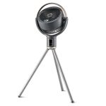 Ventilador Gris con Cabezal Giratorio 3D