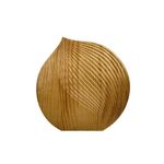 Figura Decorativa de Madera 30 x 32 cm Diseño Escultórico Abstracto