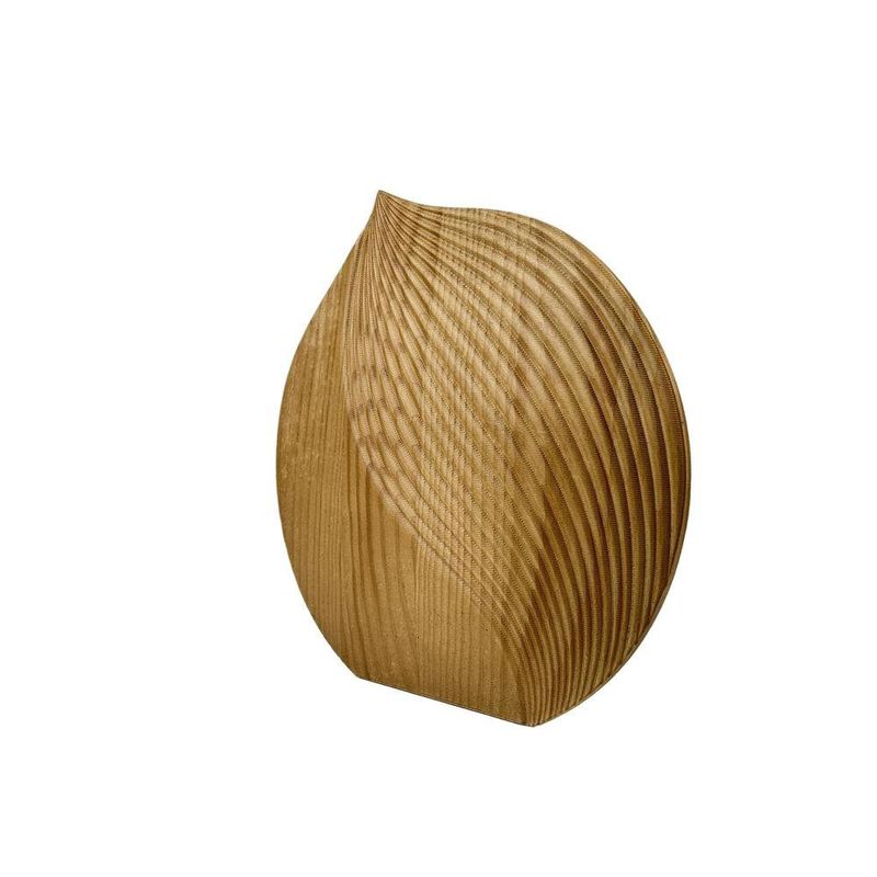 Figura Decorativa de Madera 30 x 32 cm Diseño Escultórico Abstracto