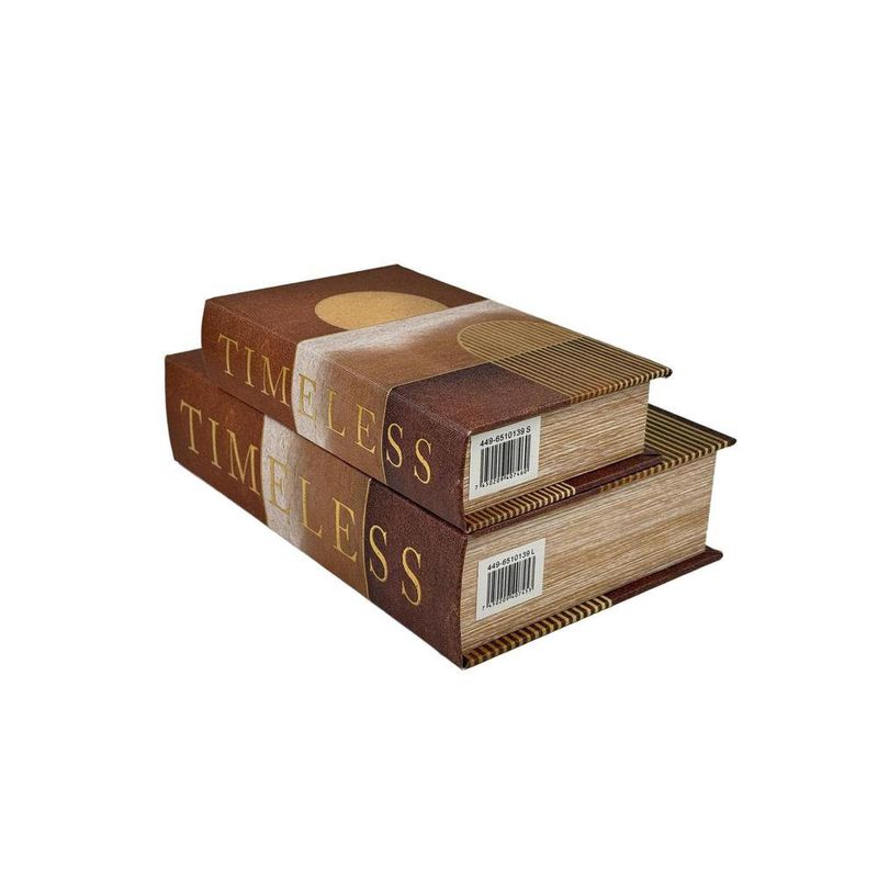 Caja Decorativa Sol 27 x 18 x 7 cm Tipo Libro con Diseño Timeless