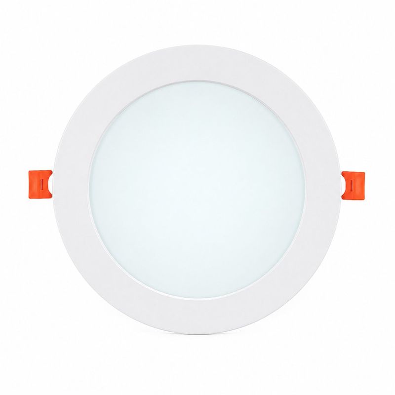 Lámpara Empotrable LED Redonda Blanca Luz de Día 18W 1170 lm 210 mm