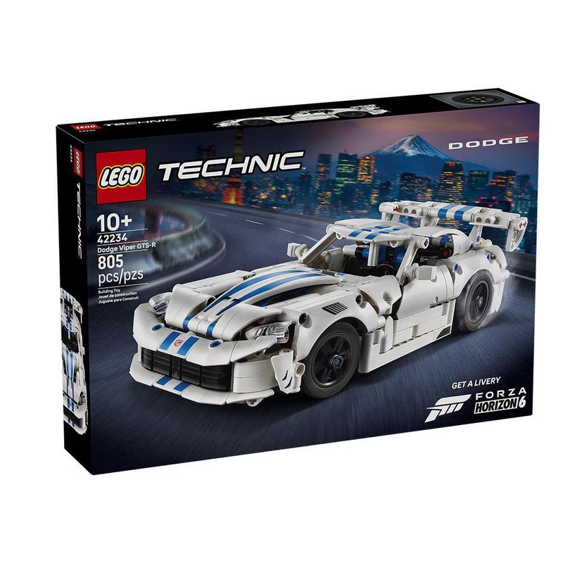 LEGO Technic Carro Deportivo Dodge Viper GTS-R #42234 de 805 piezas