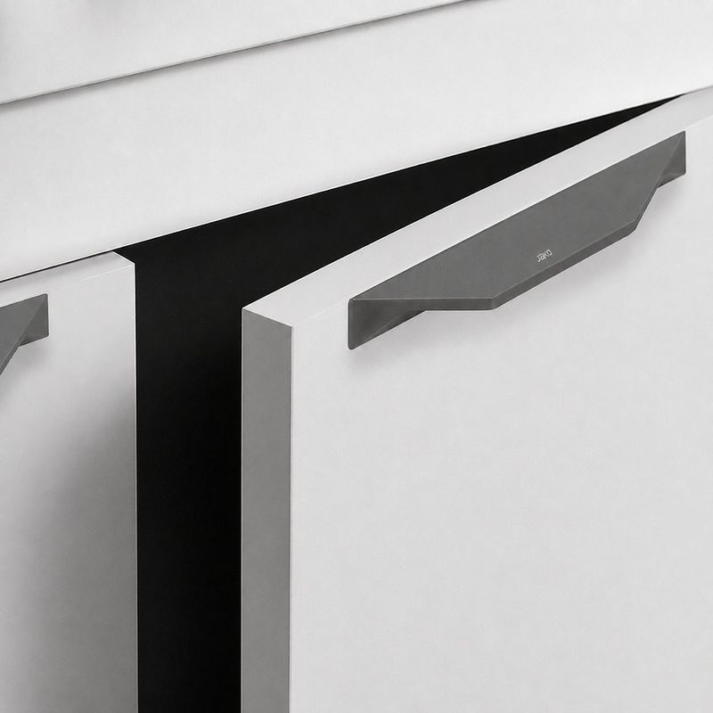 Halador para Mueble Himalaya de Aluminio 140 mm Color Negro Mate