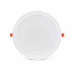 Lámpara Empotrable LED Redonda Blanca Luz Cálida 24W 1600 lm 295 mm