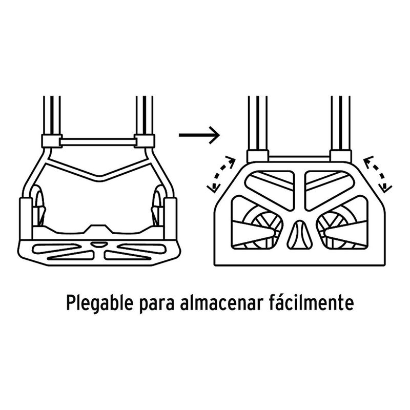 Diablo de Carga Plegable de Acero con Capacidad de 60 kg
