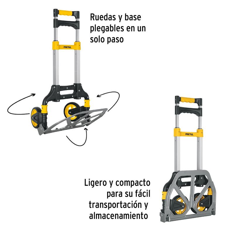 Diablo de Carga Plegable de Acero con Capacidad de 60 kg