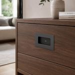 Halador de Embutir de Aluminio para Muebles 124 mm Color Gris