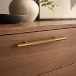 Halador Moleteado de Acero Inoxidable 304 para Muebles 96 mm Color Dorado