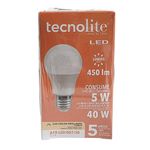 Pack 2 Bombillas LED A19 5W Luz Cálida Base E27 Blanco