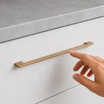 Halador de Aluminio para Muebles 350 mm Color Dorado