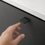 Halador de Aluminio para Muebles 45 mm Color Negro Mate