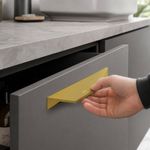 Halador para Mueble Himalaya de Aluminio 140 mm Color Dorado