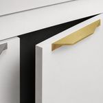 Halador para Mueble Himalaya de Aluminio 140 mm Color Dorado