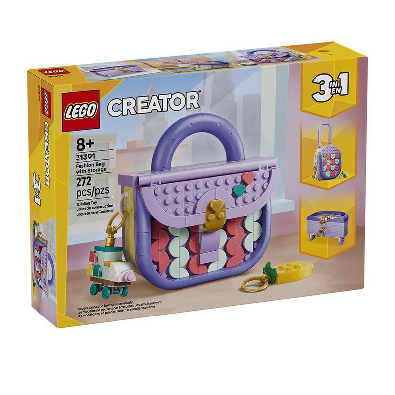 LEGO Creator Bolso de Diseño Artístico con Compartimento #31391 de 272 piezas