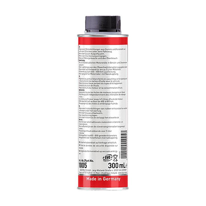 Aditivo Sellador de Fugas de Aceite para Carro a Gasolina o Diésel de 300 mL