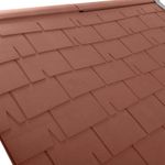 Casa para Perro de Plástico con Techo Tipo Teja de 68 x 61 x 58.5 cm Beige y Roja