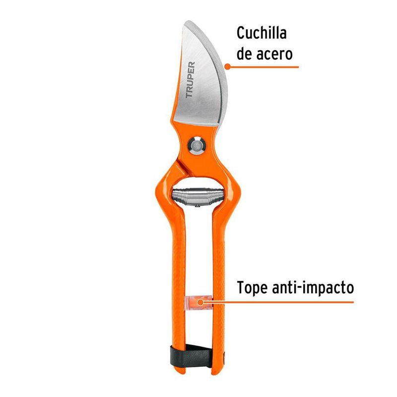Tijera para Poda Forjada con Cuchilla de Paso de Acero 9.5 Plg