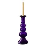 Candelero para Vela con Diseño de Círculos Color Morado