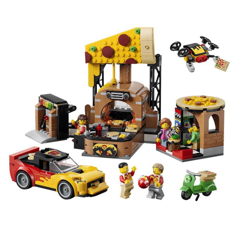 LEGO City Experiencia de Pizza a Domicilio con Vehículos #60496 de 494 piezas