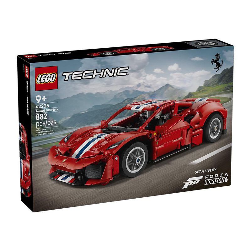 LEGO Technic Carro Ferrari 488 PISTA #42235 de 882 piezas
