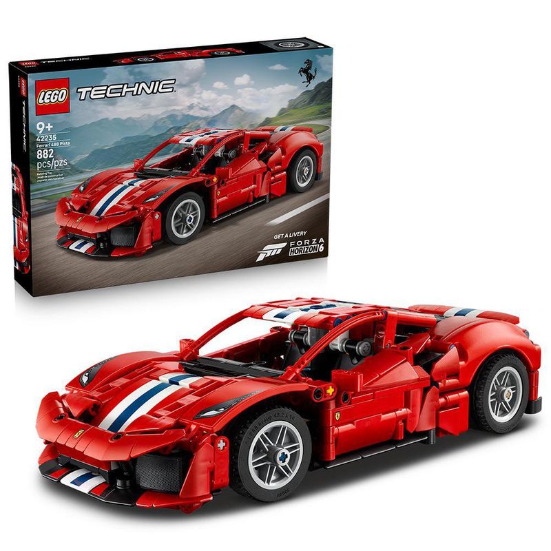 LEGO Technic Carro Ferrari 488 PISTA #42235 de 882 piezas
