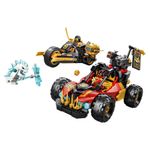 LEGO Ninjago Vehículos Combinables de Kai y Cole #71864 de 394 piezas