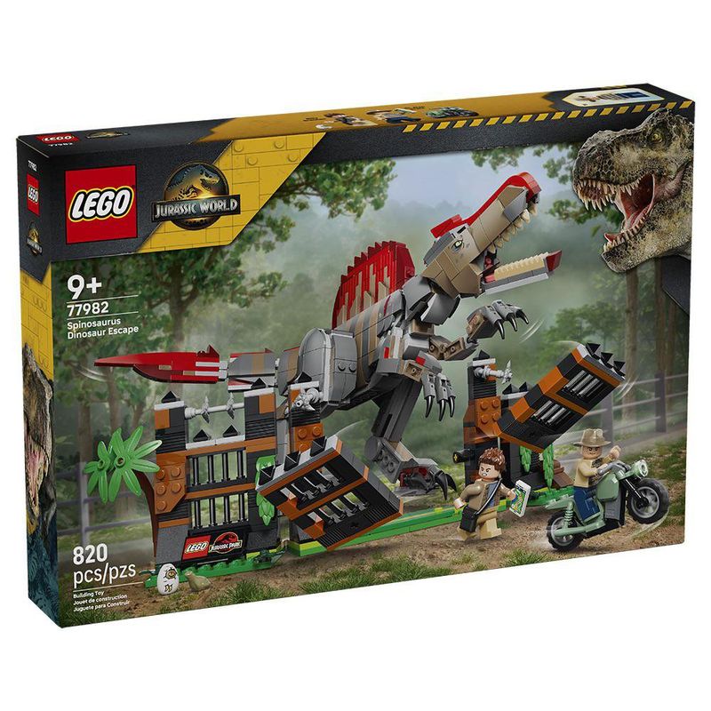 LEGO Jurassic World Escape del Dinosaurio Spinosaurus #77982 de 822 piezas
