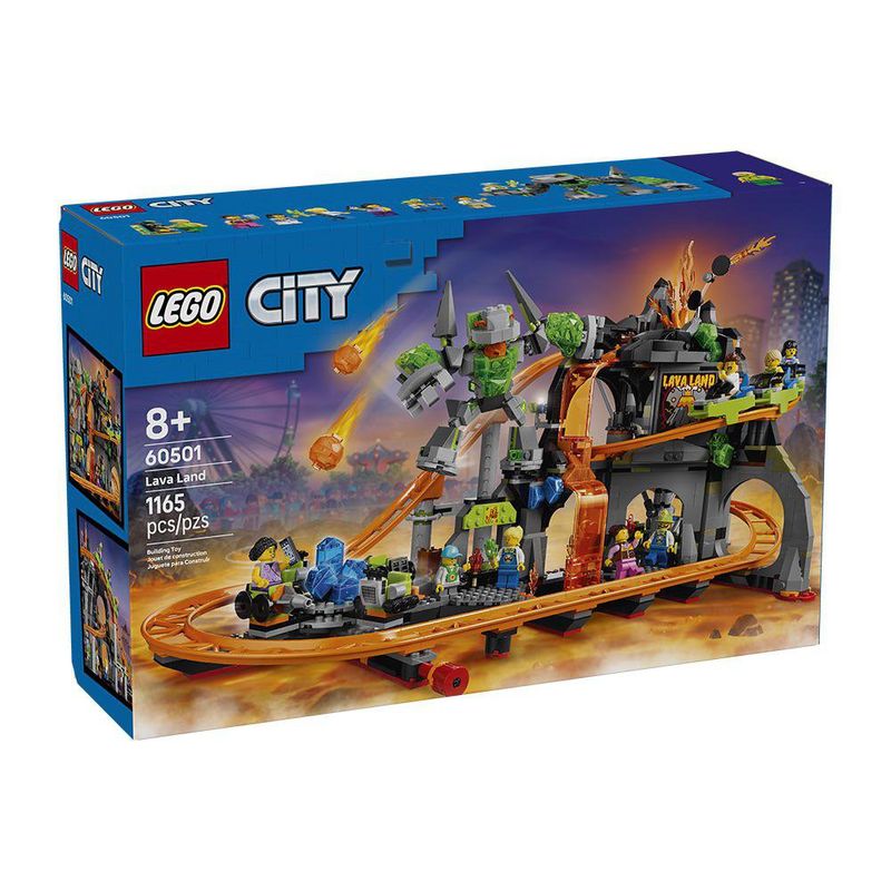 LEGO City Montaña Rusa del Parque Lava Land #60501 de 1165 piezas
