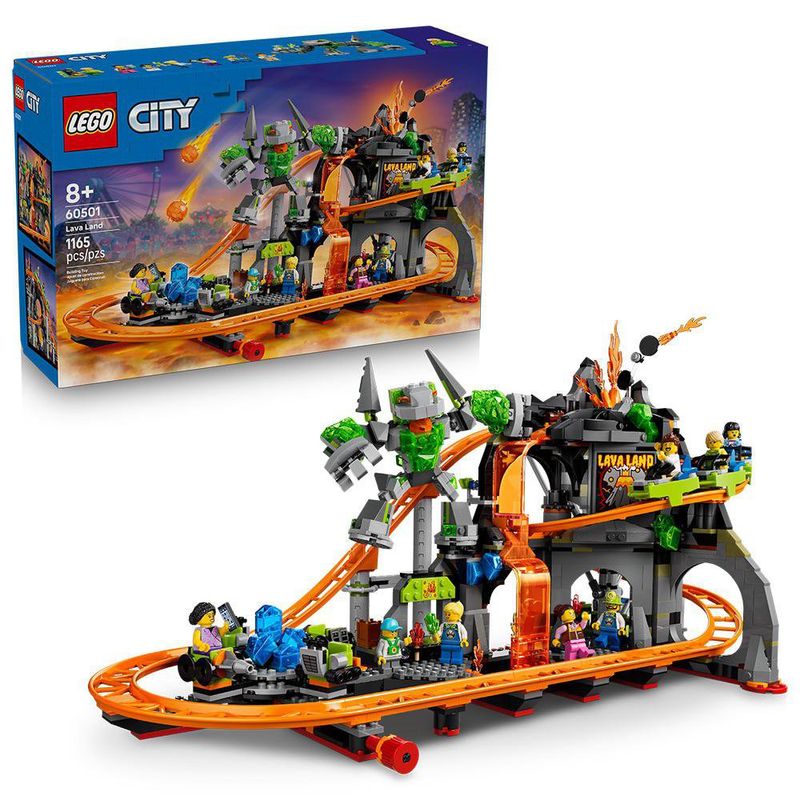 LEGO City Montaña Rusa del Parque Lava Land #60501 de 1165 piezas