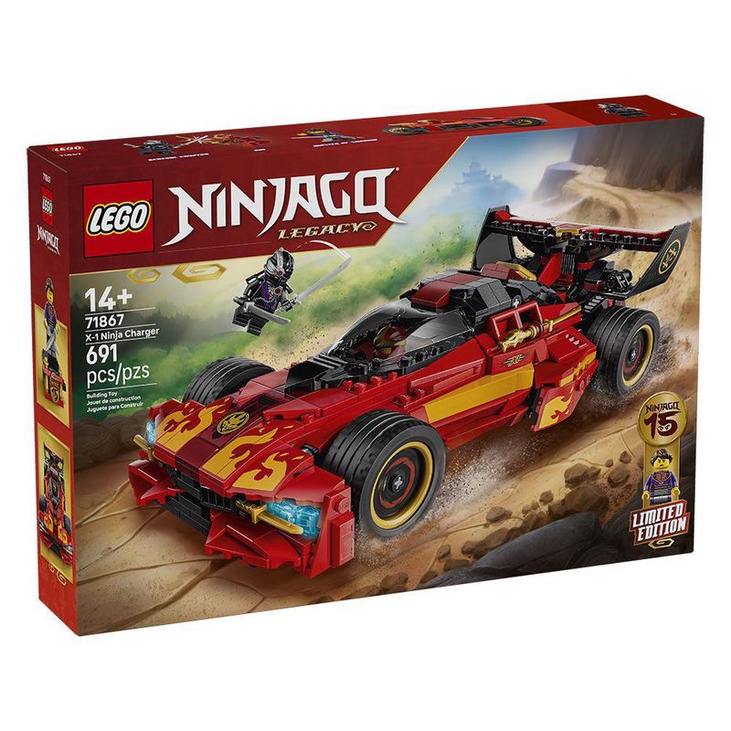 LEGO Ninjago Charger Ninja X-1 15º Aniversario #71867 de 691 piezas