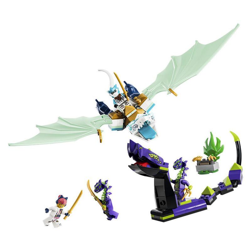 LEGO Ninjago Batalla del Dragón de Hielo de Zane #71865 de 141 piezas