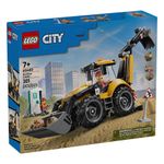 LEGO City Cargadora Retroexcavadora Amarilla #60480 de 301 piezas