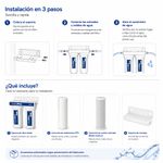 Filtro de Agua Doble con Grifo y Soporte