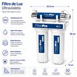 Filtro de Agua Sistema Básico con Luz Ultravioleta