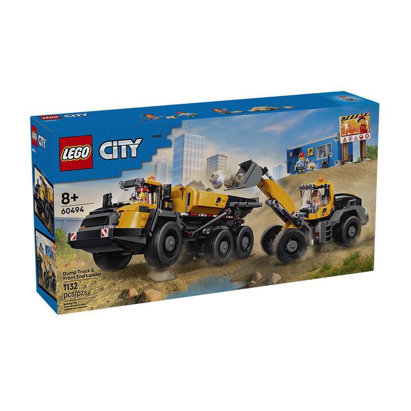 LEGO City Camión de Volteo y Cargadora Frontal #60494 de 1132 piezas