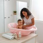 Bañera Infantil Diseño Ergonómico Color Rosado