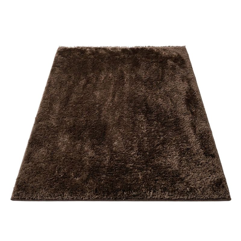 Alfombra Decorativa Teddy Suave 160 cm x 230 cm Color Café para Sala y Dormitorio