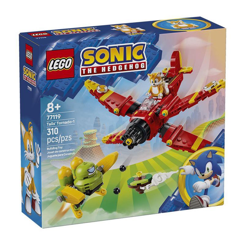 LEGO Sonic the Hedgehog Tornado-1 de Tails # 77119 de 310 piezas
