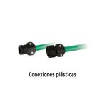 Manguera de Jardín 1/2 Plg de 3 Capas con Conexiones Plásticas 10 m Azul