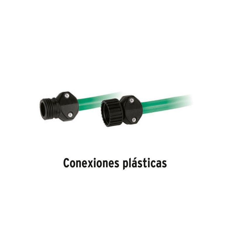 Manguera de Jardín 1/2 Plg de 3 Capas con Conexiones Plásticas 10 m Azul
