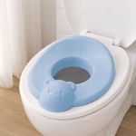 Asiento Reductor para Inodoro Fofura Diseño Oso Color Celeste