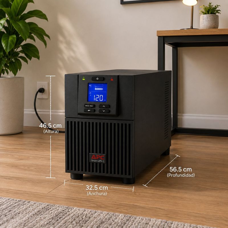 Sistema de Alimentación Ininterrumpida Easy UPS On-Line SRV 2000VA 1600W 120V en Torre