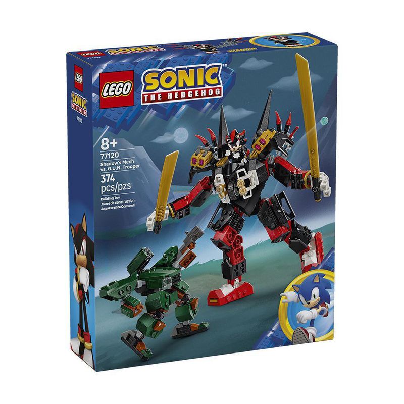 LEGO Sonic the Hedgehog Meca de Shadow vs. G.U.N. Trooper #77120 de 374 piezas